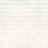 Msi Whisper White Beveled 12 In. X 12 In. X 10 Mm Ceramic Mesh-Mounted Mosaic Wall Tile, 10PK ZOR-MD-0162